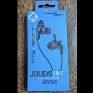 JLAB JBUDS Pro Premium Signature Earbuds with Universal Mic and Track Control.